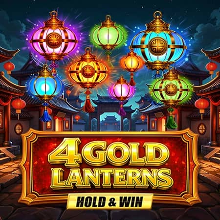 4 Gold Lanterns Hold & Win
